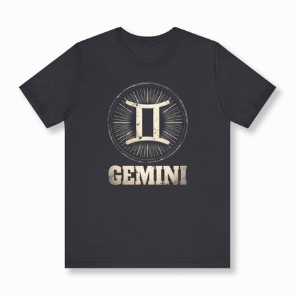 Gemini Zodiac T-Shirt | Astrology Sign Graphic and Text Tee | V1