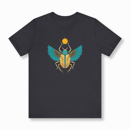 Egyptian Khepri Scarab T-Shirt | Winged Beetle God Tee | V4