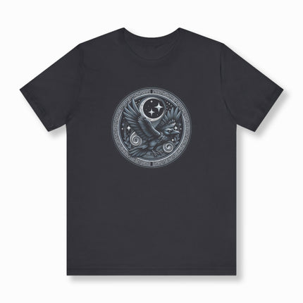 Norse Raven T-Shirt | Viking Mythology Bird Graphic Unisex Tee | V7