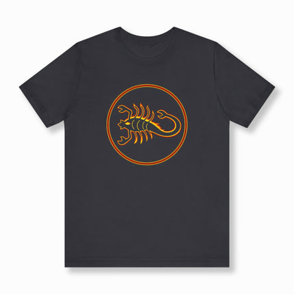 Scorpion Fire Graphic T-Shirt | Zodiac Streetwear Tee | V1