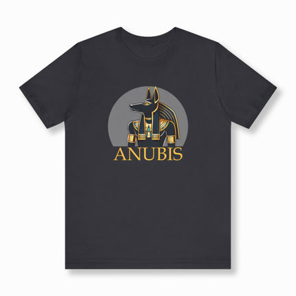 Anubis Egyptian God T-Shirt | Graphic and Text Ancient Egypt Mythology Tee V9