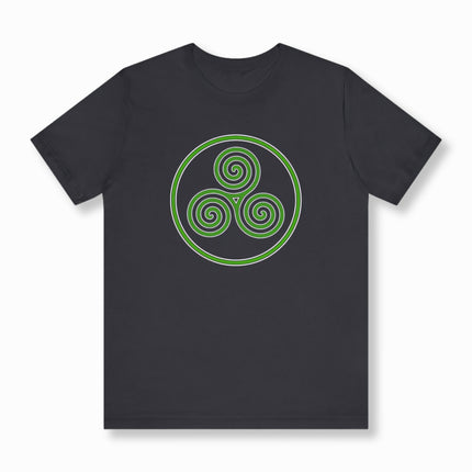 Celtic Triskele T-Shirt | Irish Triple Spiral Knot Tee | V6