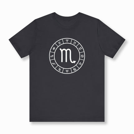 Scorpio Zodiac Sign T-Shirt | Astrology Symbol Unisex Tee | V2