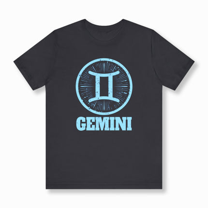 Gemini Zodiac T-Shirt | Astrology Symbol Graphic Tee | V3