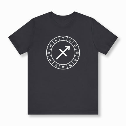 Sagittarius Astrology Sign T-Shirt | Zodiac Symbol Unisex Tee | V2