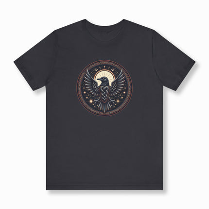 Norse Raven T-Shirt | Celtic Knotwork Bird Graphic Tee | V13