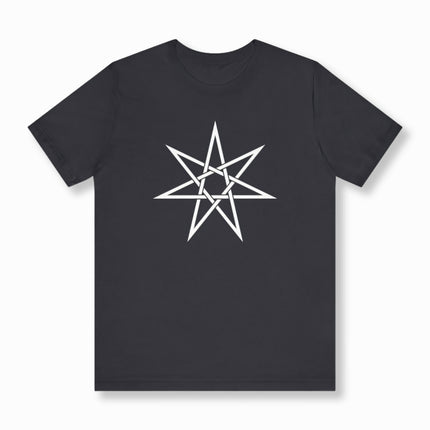 7-Pointed Star Heptagram T-Shirt | Mystical Streetwear Unisex Tee | V2