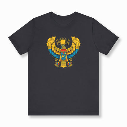 Ra Falcon T-Shirt | Ancient Egyptian Sun God Graphic Tee | V2
