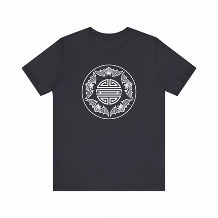 Chinese Five Blessings Bats T-Shirt With Central Shou Symbol | Unisex Tee V1