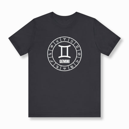 Gemini Zodiac T-Shirt | Astrology Star Sign Unisex Tee | V11