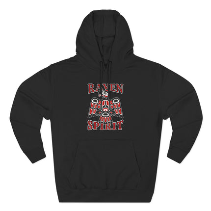 Raven Spirit Hoodie | Pacific Northwest Indigenous Native Art Pullover Hoodie