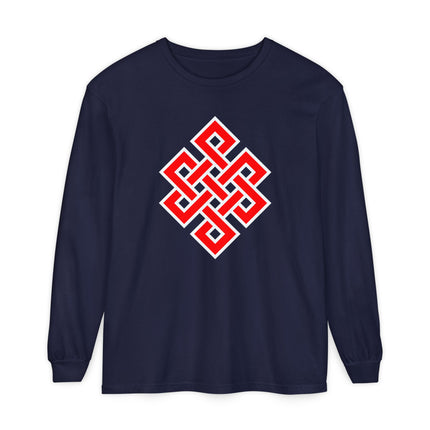 Endless Knot Long Sleeve T-Shirt | Buddhist Symbol Graphic Tee
