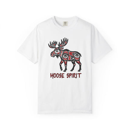 Moose Spirit Graphic Tee - Indigenous Style Formline Art T-Shirt