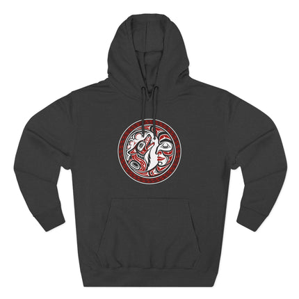 Formline Grandmother Moon Sacred Circle Hoodie | Tribal Mask Art