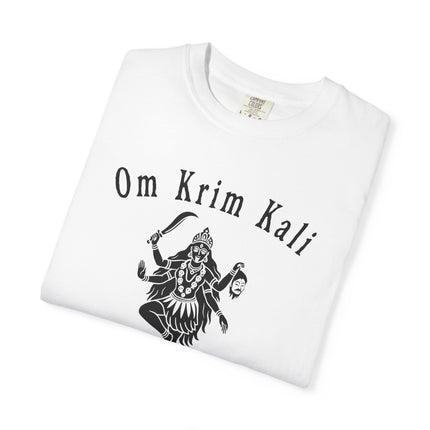 Om Krim Kali Graphic T-Shirt - Hindu Goddess Kali Sanskrit Tee