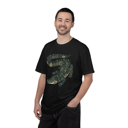 Mayan Crocodile T-Shirt | Tribal Indigenous Animal Graphic Tee
