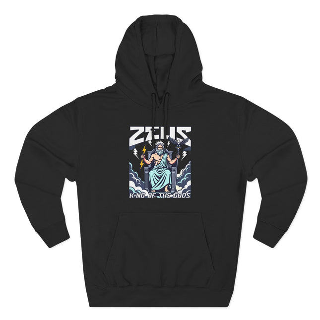 Zeus King of the Gods Hoodie | Greek Mythology Lightning Bolt Pullover V1