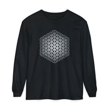 Flower of Life Long Sleeve T-Shirt | Sacred Geometry Graphic Tee