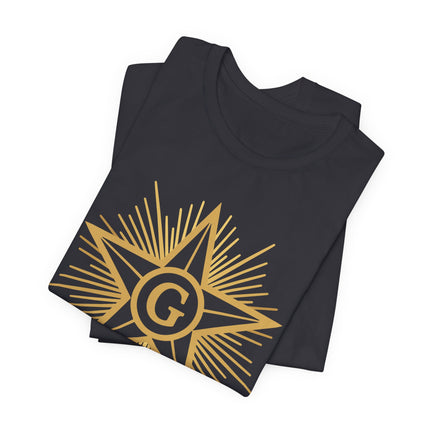 Freemason Blazing Star T-Shirt - Masonic Enlightenment Tee