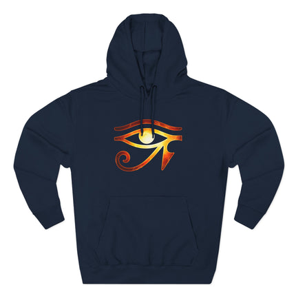 Eye of Ra Fiery Hoodie | Ancient Egyptian Sun God Pullover Hoodie