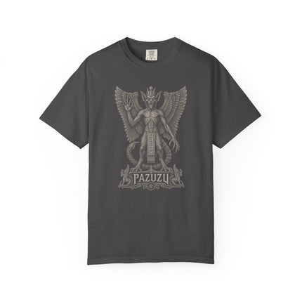 Pazuzu T-Shirt | Winged Mesopotamian Demon and Ornate Lettering
