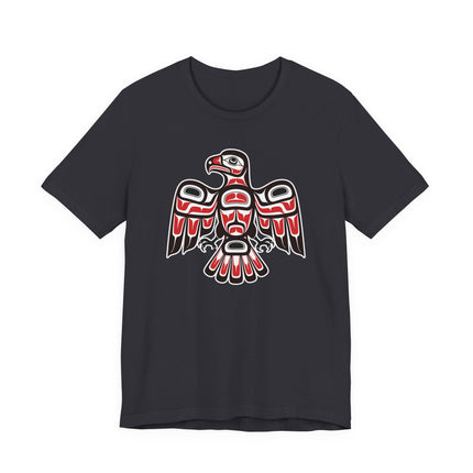 Haida Style Hawk T-Shirt | Pacific Northwest Indigenous Art Formline | Hawk