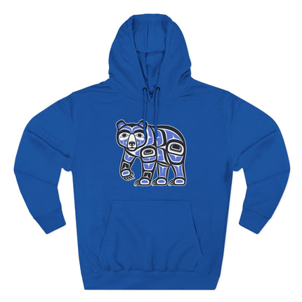 Indigenous Pacific Northwest Bear Art Hoodie | Tribal Formline Unisex Pullover Hoodie