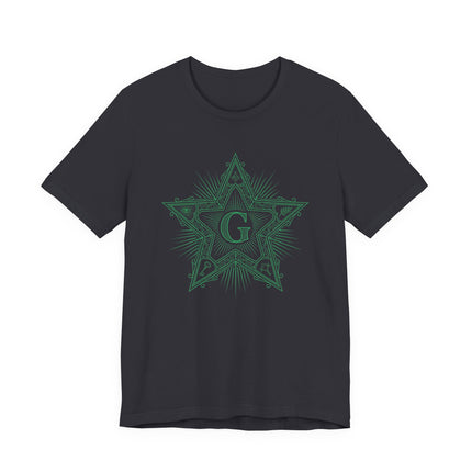 Masonic Blazing Star T-Shirt | Freemasonry & Enlightenment Art Tee