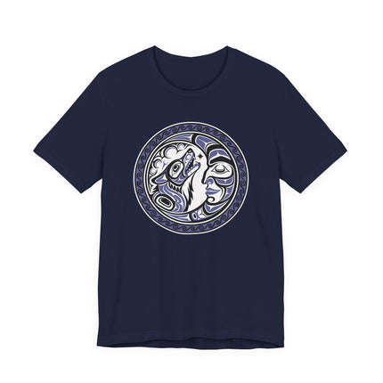 Formline Grandmother Moon Sacred Circle Tribal Art T-Shirt
