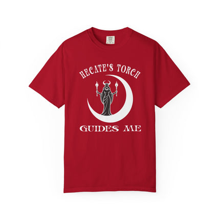 Hecate's Torch Greek Mythology Graphic Tee - Occult Crescent Moon Shirt