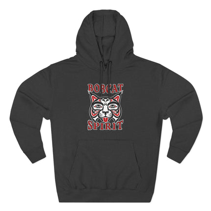 Bobcat Spirit Formline Art Hoodie | Pacific Northwest Indigenous Pullover Hoodie