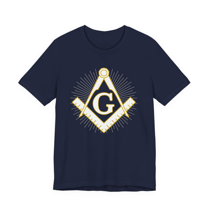 Masonic Square and Compass T-Shirt - Freemasonry Symbol Graphic Tee