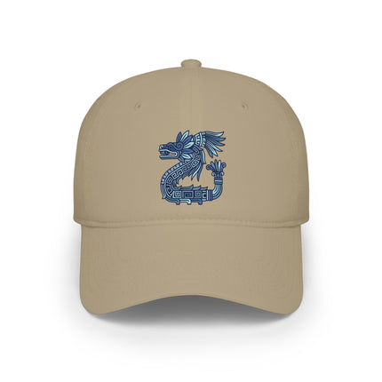 Feathered Serpent DTF Print Baseball Cap | Aztec Inspired Quetzalcoatl Hat