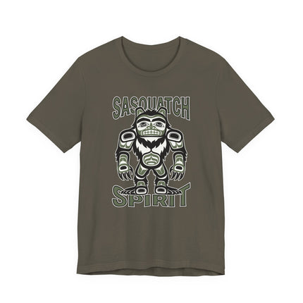 Sasquatch Spirit Bigfoot T-Shirt | Pacific Northwest Indigenous Art Tee | Spirit