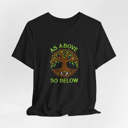 As Above So Below Tree of Life T-Shirt | Celtic Spiritual Tee | 2