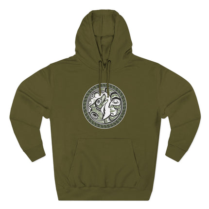 Formline Grandmother Moon Sacred Circle Hoodie | Tribal Mask Art