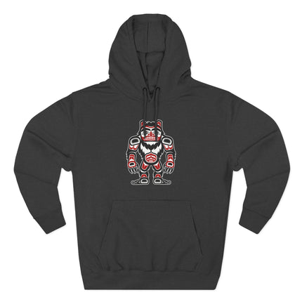 Sasquatch Indigenous Pacific Northwest Art Hoodie | Tribal Formline Pullover