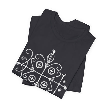 Papa Legba Veve T-Shirt - Haitian Vodou Sacred Geometry Tee