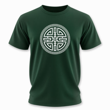 Chinese Cai Wealth Symbol Graphic With Border T-Shirt | V2