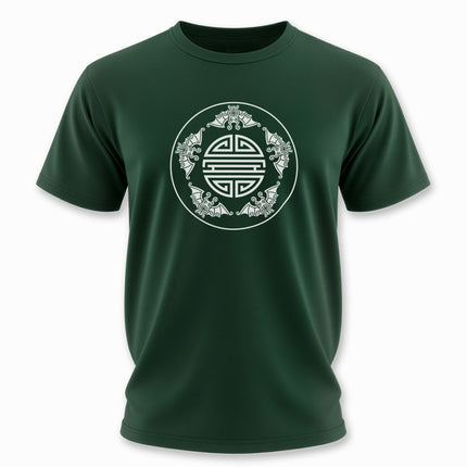 Chinese Five Blessings Bats Shou Longevity T-Shirt | Unisex Graphic Tee V4