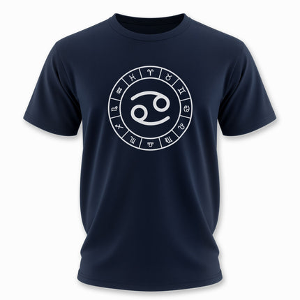 Cancer Sign Zodiac Wheel Astrology Symbol T-Shirt | V2