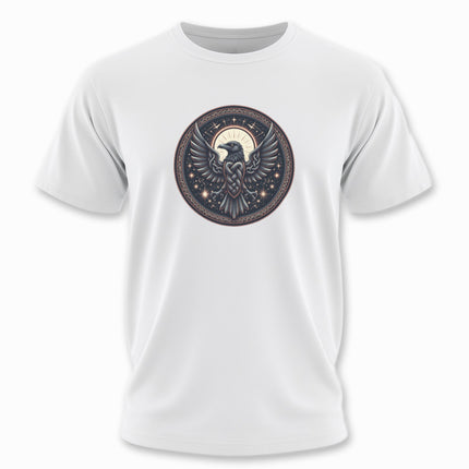 Norse Raven T-Shirt | Celtic Knotwork Bird Graphic Tee | V13