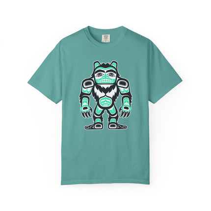 Haida Sasquatch Bigfoot T-Shirt | Indigenous Pacific Northwest Art Tshirt