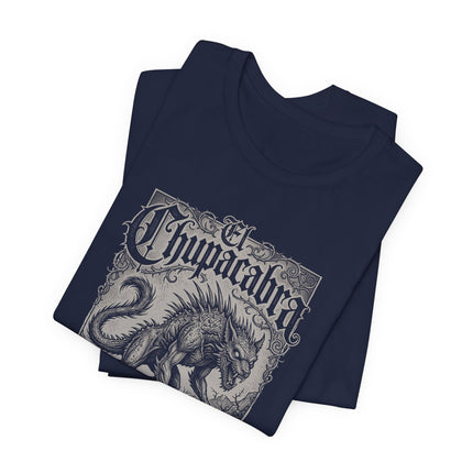 El Chupacabra T-Shirt | Monochrome Folklore Monster Illustration Tee