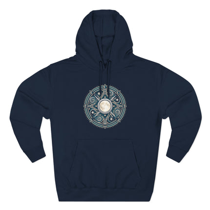 Arianrhods Wheel Celtic Mythology Hoodie - Moon Mandala Pullover