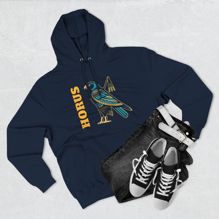 Horus Falcon Graphic Hoodie | Ancient Egyptian Mythology Unisex Pullover V3