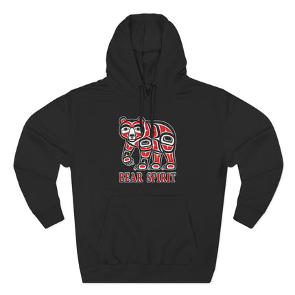 Bear Spirit Native American Hoodie | Indigenous Formline Art Pullover Hoodie