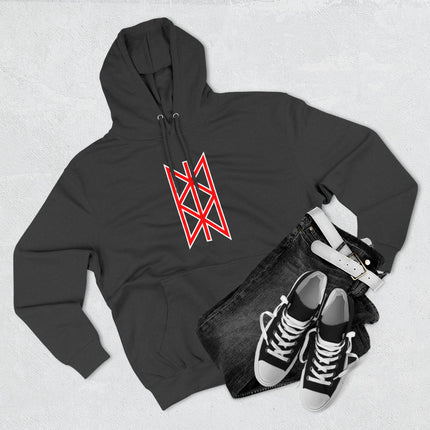 Norse Web of Wyrd Hoodie |  Red Graphic Viking Unisex Pullover V3