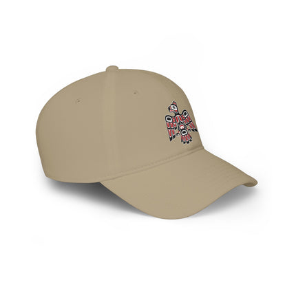 Formline Raven DTF Print Baseball Cap | Northwest Coast Art Hat