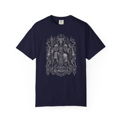 Asmodeus T-Shirt | Horned Demon on an Ornate Gothic Throne